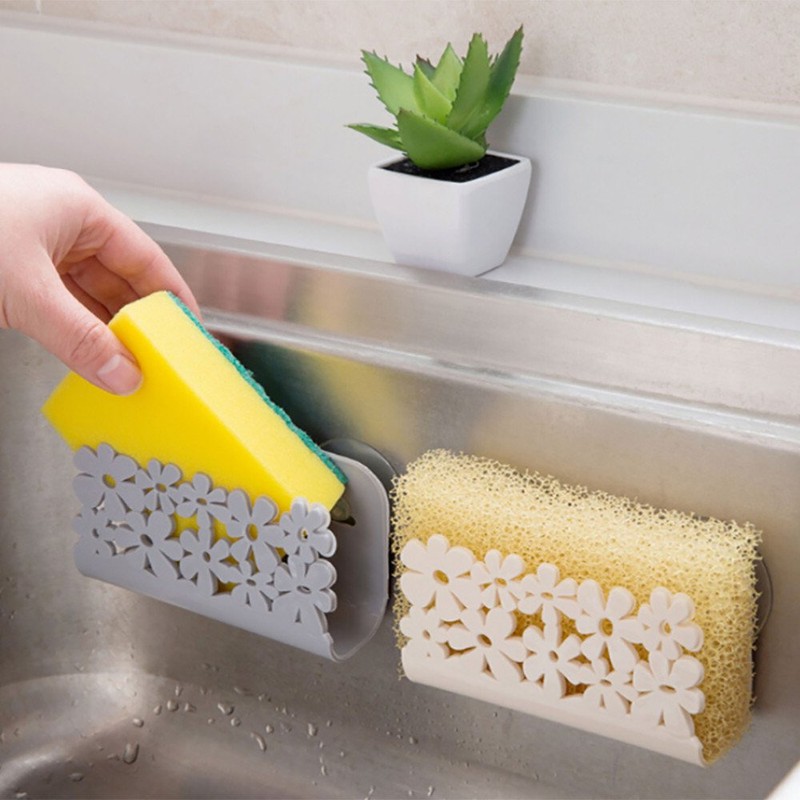 Nomija 2Pcs Sponges Holder Rack Kitchen Sink Organizer Caddy -