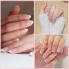ZAHRVIA Press On Nail Gel Nails Salon Acrylic Natural Collection