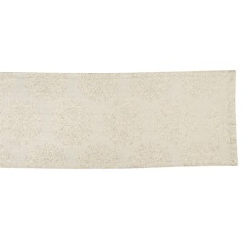 DII Holiday Dining Table Linen Sparkle Metallic Kitchen Décor, Table Runner, 14x108, Jacquard Snowflakes