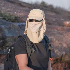 EVD-X Gorra Deportiva Máxima Protección de la Intemperie Actividades al Aire Libre Ajustable Secado Rápido Sol Sombrero Gorra Hombre y Mujer Beisbol Caminata Pesca Golf Senderismo 4x4 (X-5785)