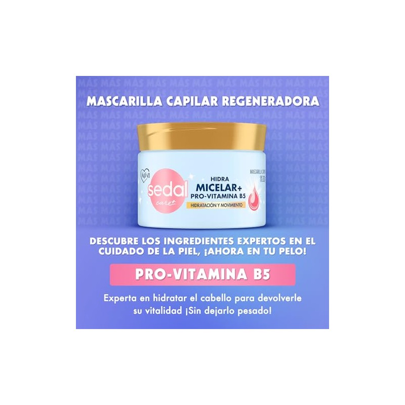 Sedal Tratamiento Micelar Hidratante Mascarilla Capilar 300 ml