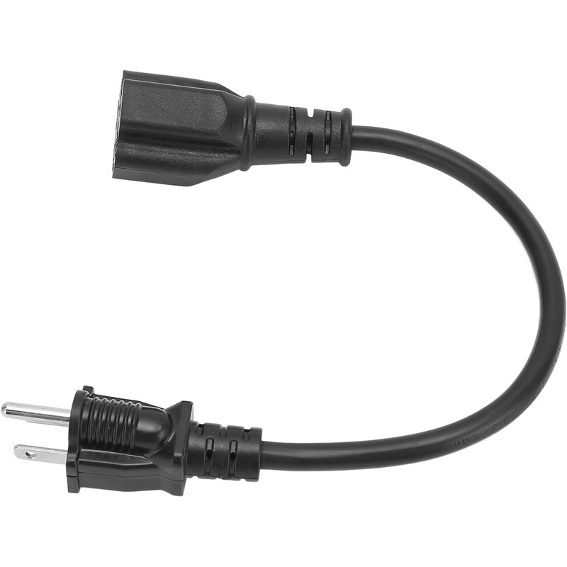 Extension Cord with Ground, 12.8 inches (30 cm) 15A to