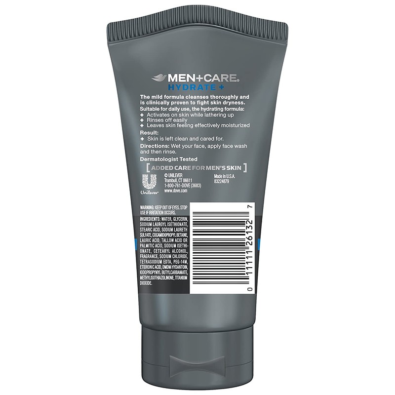 Dove Men+Care Face Wash Hydrate Plus 5 oz