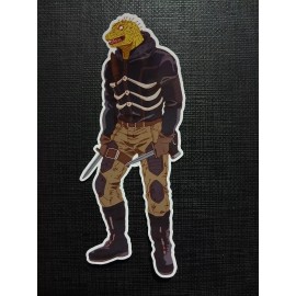 Caiman Dorohedoro Glossy Sticker Anime Waterproof!