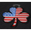 Ivamis American flag 3 Clover Shamrock Patch- 3x3 inch -