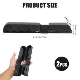 Jecdfs 2pcs Car Air Vent Cover,Lüftungsgitter Abdeckung Sitz Klimaanlagen Auslassabdeckungen, Hochwertiges ABS-Material, Einfache Installation, 2017-2023 Modelle
