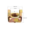 sourcing map M6 Cage Nuts for Server Rack Cabinet, Carbon