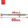 4.0 x 60 mm Decking Screws Stainless Steel Countersunk Head