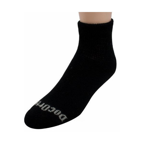 Doc Ortho Ultra Soft Loose Fit Diabetic Socks, 3 Pairs, 1/4 Crew