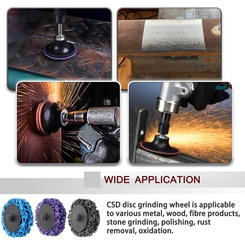 Wkamamo Pack of 15 CSD Sanding Disc, 2 Inch Coarse