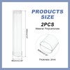 sourcing map Transparent Plastic Storage Tubes, 2 1/2" x 12"(63x300mm)
