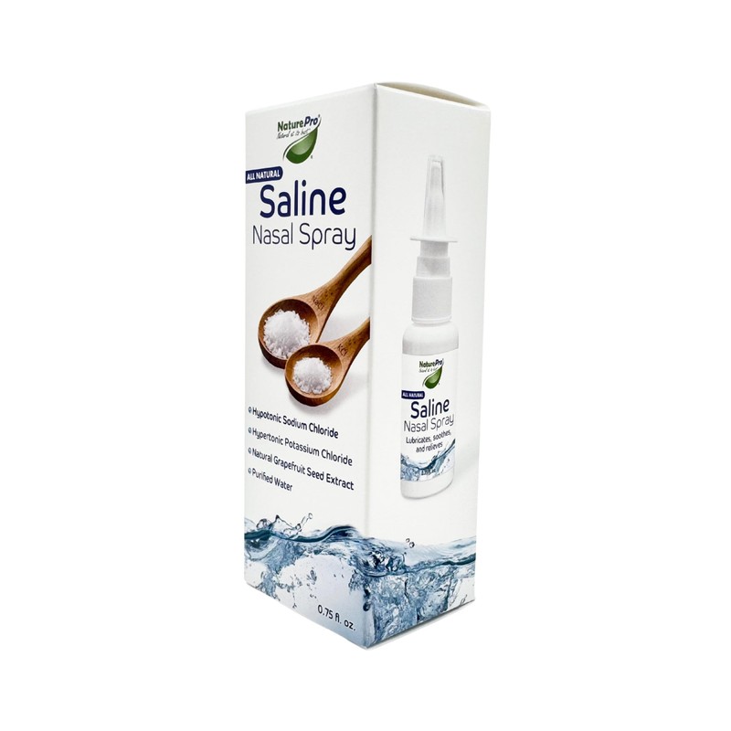 NaturePro All Natural Saline Nasal Spray, 0.75 fl. oz., Kosher,