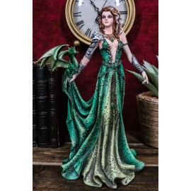 Ebros Seductive Elphaba Dragon Witch Doctor Warrior Statue 10"H By Nene Thomas