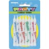 Birthday Candles Assorted - Pack of 8 - Easy-to-Light &