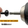 Allkeen (100 pcs) #8×1" T20 Torx Head Wood Screws Self