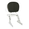 XFMT Chrome Backrest Sissy Bar W/Luggage Rack Compatible with Harley