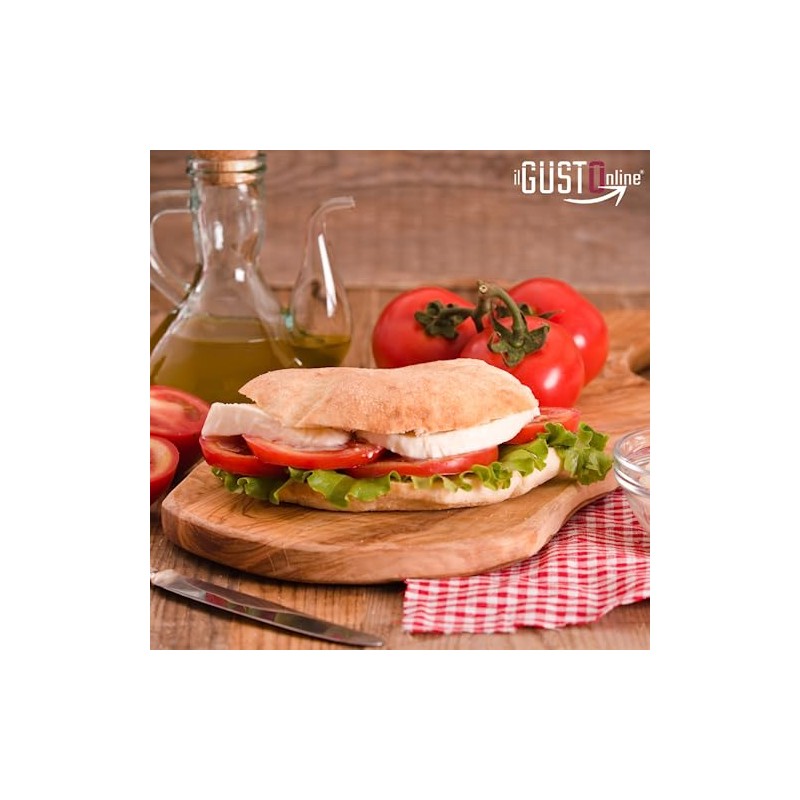 Puccia Artigianale - 8 Panini da 120g in ATM da