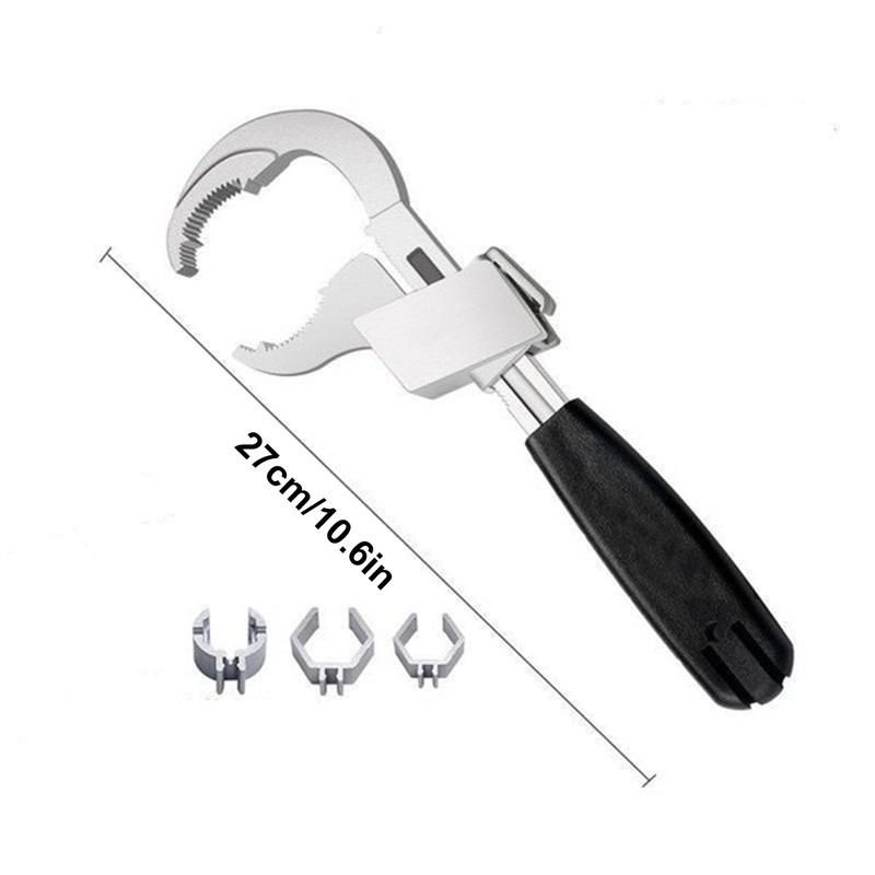 Universal Adjustable Double Ended Wrench Multifunctional Bathroom Wrench Repair Disassembly