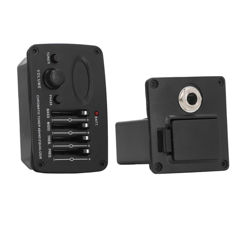 Acoustic Guitar 4 Band Equalizer EQ Preamps Piezo Pickup Chromatic