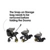 Doona Snap-On Storage Bag - Car Seat Bag, Stroller Bag