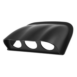 Partuto 1 Pcs 52mm Universal Triple Hole Dash Gauge Holder - ABS Plastic Black