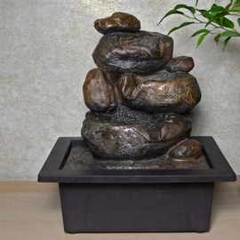 Stone Water Fountain With Light Perfect Indoor Water Feature