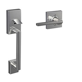 SCHLAGE FE285 CEN 625 LAT COL 16-080 10-027 134 Front Entry Handleset Interior, Collins Trim, Bright Chrome