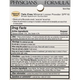 Physicians Formula Mineral Wear Talc-Free Loose Powder, Natural Beige , #2453