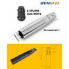 Dynofit 6 Spline Lug Nuts Socket Key, Universal Chrome Spike