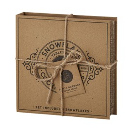 Creative Brands Holiday Cardboard Book Cookie Cutter Gift Set, 6-Pieces, Snowflakes