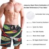 visesunny Men's Swim Trunks Pop Colorful Fishing Lures Quick Dry