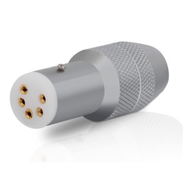 Monosaudio Hi-End Gold Plated 5-Pin DIN Turntable Cable Connector for Vinyl, Tone Arm - Upgrade Experience, Suitable for 18AWG-20AWG Wire (Straight)