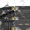 SMRITI Hanging Jewelry Organizer with Dual Zippered Pockets Canvas Double