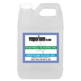 Vaporium 70/30 VG/PG, FOOD GRADE, KOSHER, 64 FL. OZ, HALF GALLON