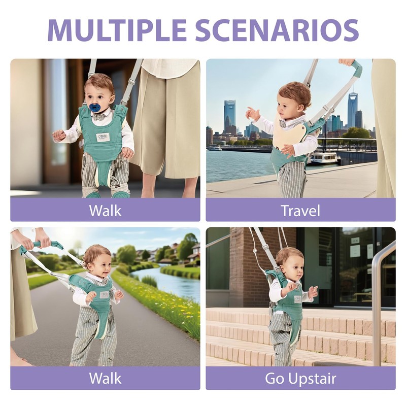 Baby Walking Harness-Handheld Assistant Belt- Toddler Infant Walking Aid for