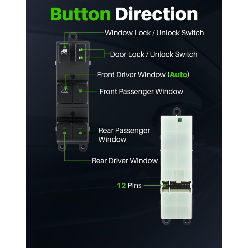 Dacall Master Power Window Switch Fits for Nissan Frontier Crew