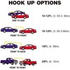 CARTMAN 4 Gauge 16 Feet Jumper Cables 300AMP Heavy Duty