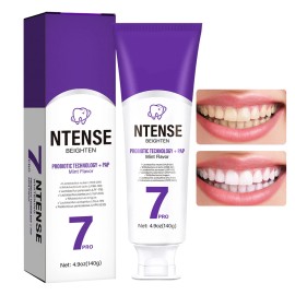 7-Pro Intensive Toothpaste.Upgrade Natural Whitening Mint for Deep Stain Remover