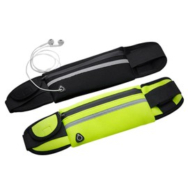 2 Pcs Slim Running Belt Fanny Pack for Women Men, Phone Holder Runners Pouch Waist Belt for Workout Jogging, Money Belt Running Gift Gear Accessories, Gym Fanny Pack, Fashion