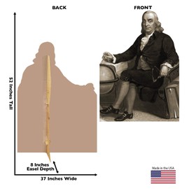 Cardboard People Benjamin Franklin Life Size Cardboard Cutout Standup