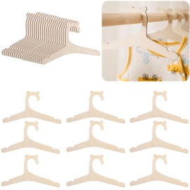Ssyang 20 Pieces Baby Hangers, Baby Hangers, Children Hangers, Wooden Coat Hangers, Children's Hangers, Children's Hangers, Wooden Hangers, for Boys, Girls, Clothes, Jackets, Clothes