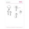 Schläfer | 4538023 - Universal Toilettensitz Scharniere, Paar verstellbare Messing-Ersatzscharniere
