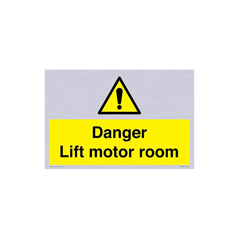 Danger Lift Motorroom Sign - 300mm x 200mm - A4L