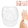 Handweichschale, Maniküre Clean Tragbare Transparente Nagelwaschschale Humanisiert für Wohnzimmer (Transparent)