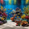 JDCMEI Aquarium Artificial Plants Seaweed, 25cm Aquarium Simulation Artificial Green