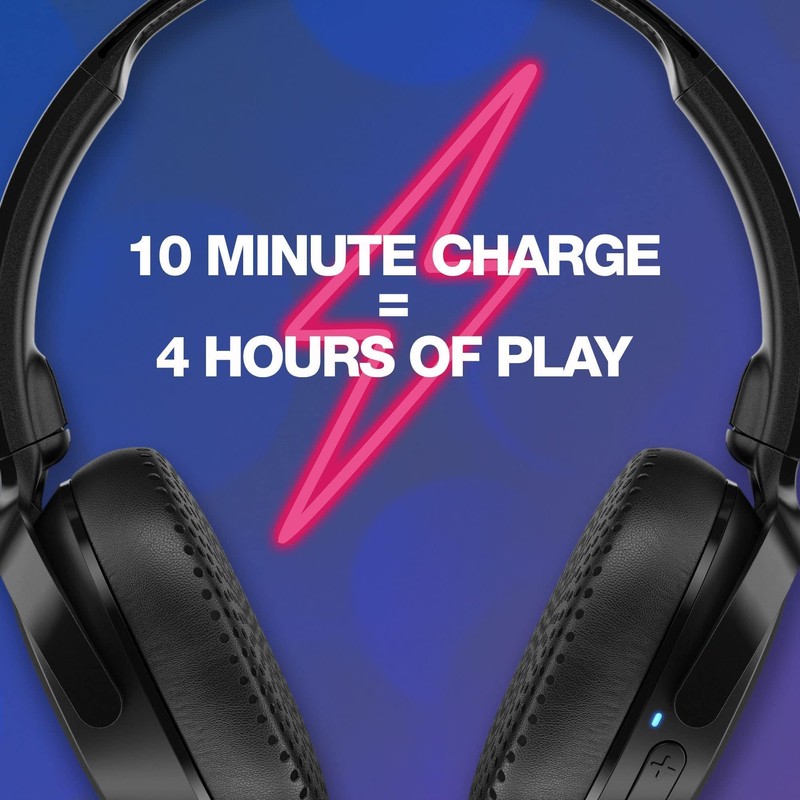 Skullcandy Riff On-Ear Wireless Bluetooth Headphones - Black (Renewed)