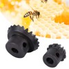 Caredy Honey Extractor，2Pcs Black Steel Beekeeping Honey Extractor Gear Accessory