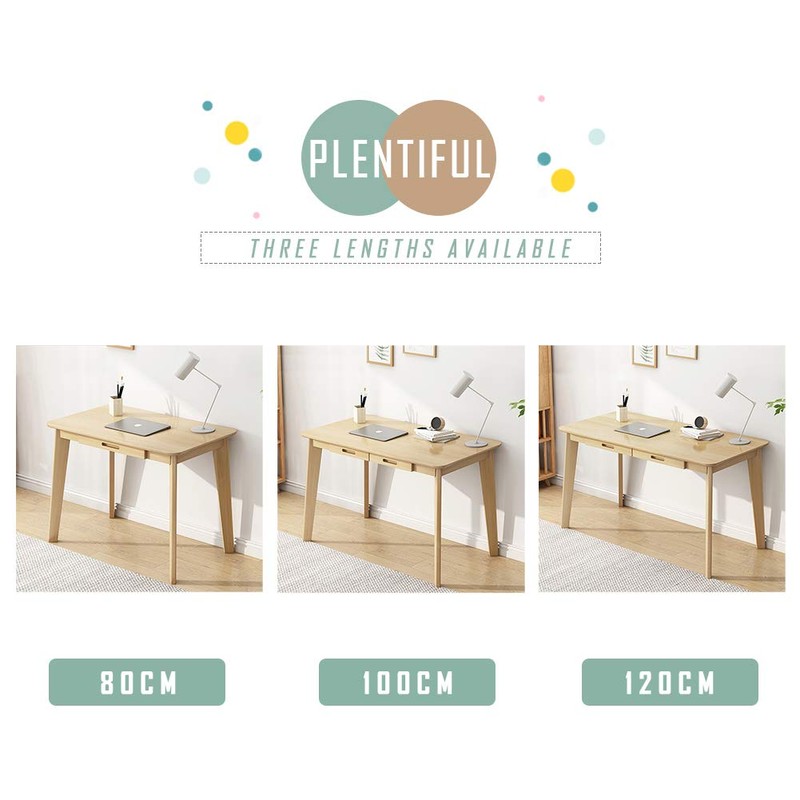 IOTXY Solid Wood Writing Desk - Home Office Workbench Desk