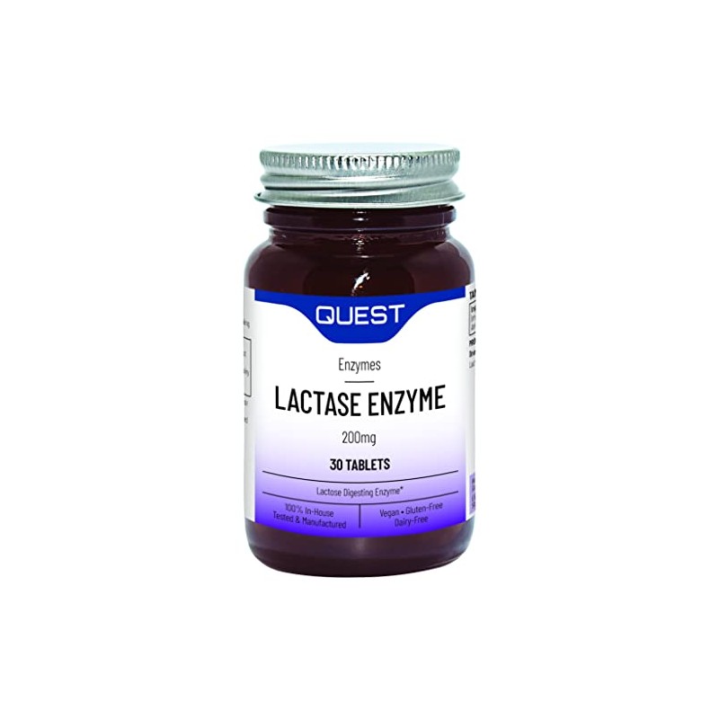 Quest Lactase Enzyme 200mg Lactose Intolerance Relief. 2000 ALU Fast
