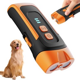 QEWEUUIE Antibell für Hunde,25 Fuß 3-in-1 Antibell Ultraschall Gerät,2 Modi Mini-antibell Halsband für drinnen und draußen-02